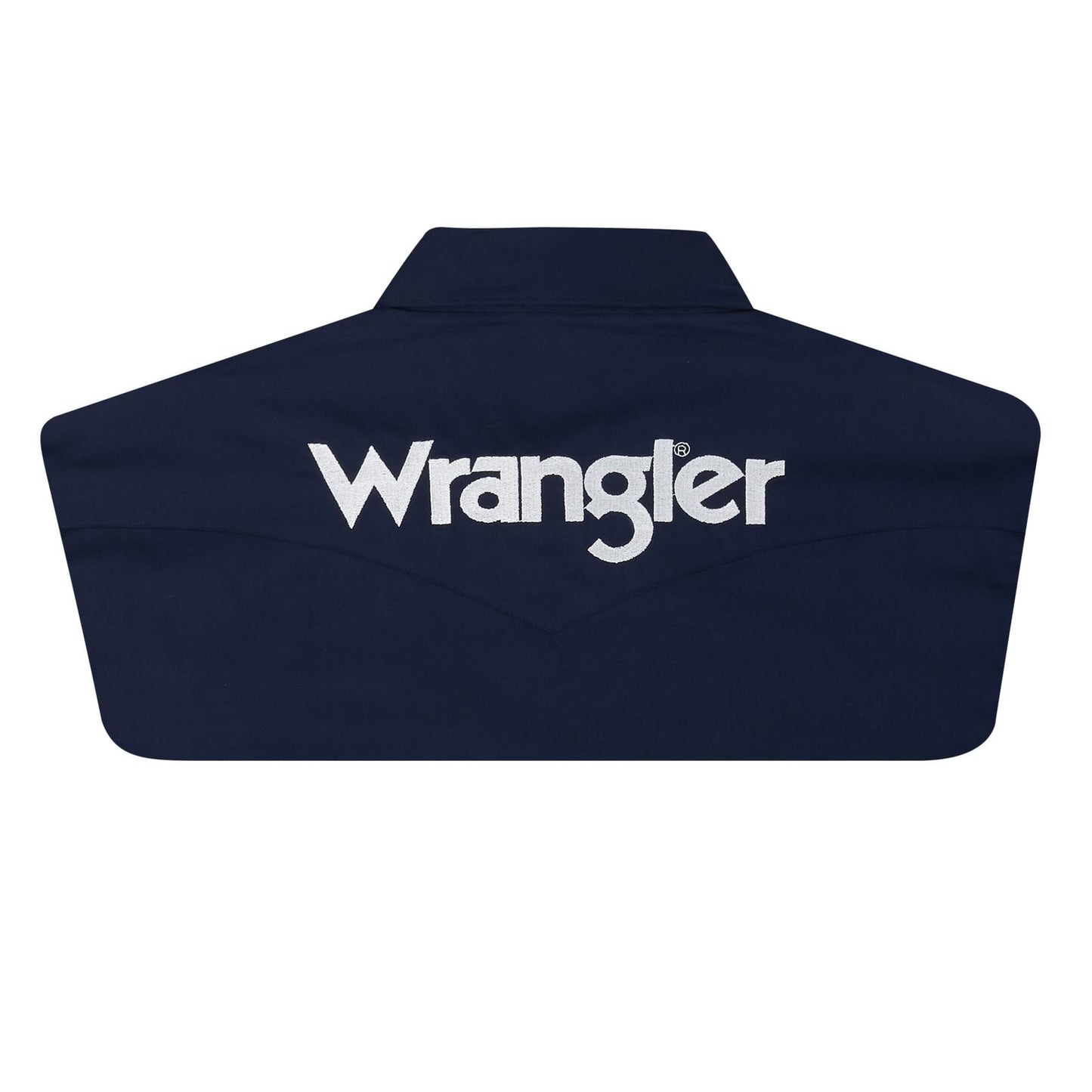 Wrangler Chemise Manche Longue Bleu Foncé avec Logo pour Homme
