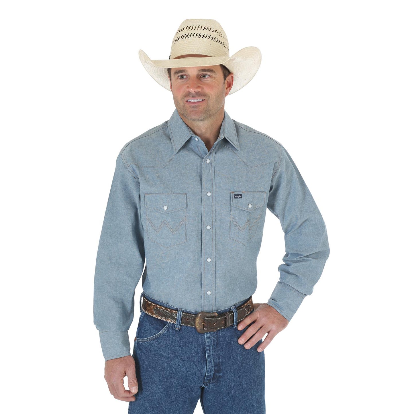 Wrangler Men's Authentic Cowboy Cut Chemise pour Homme