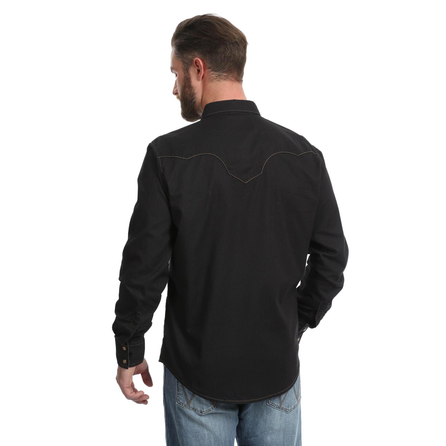 Wrangler Retro Chemise Manches Longues Noir pour Homme