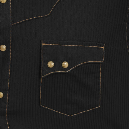 Wrangler Retro Chemise Manches Longues Noir pour Homme