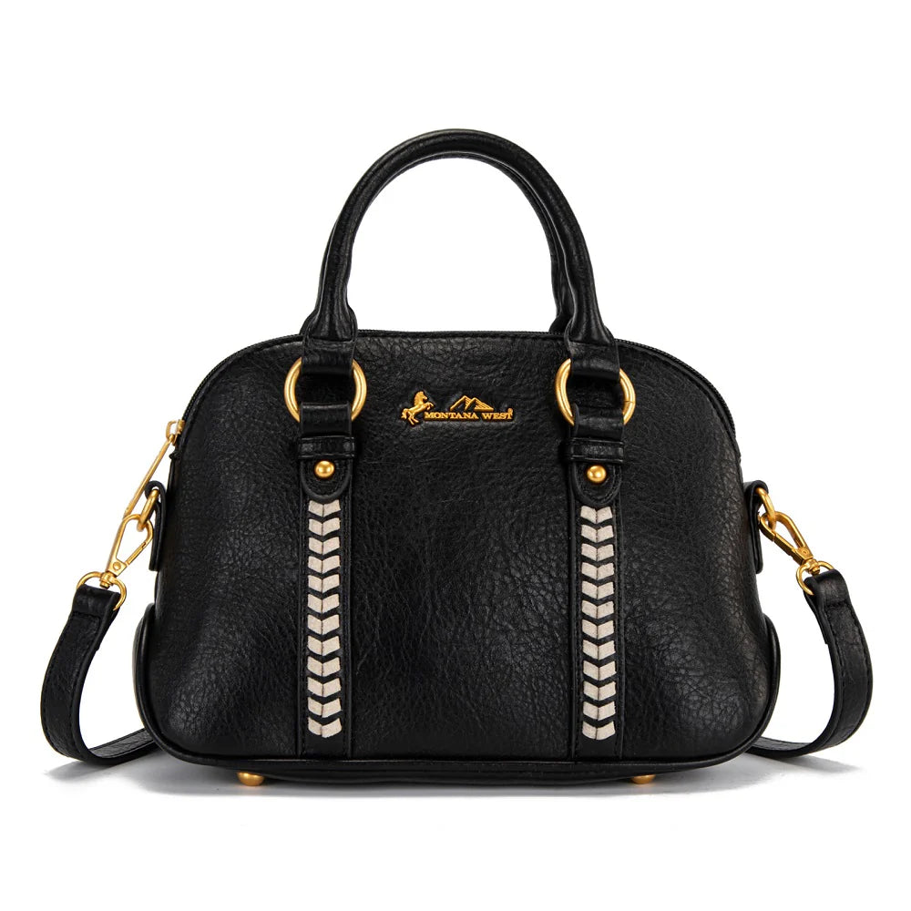 Sac à doublure Montana West Whipstitch - Noir