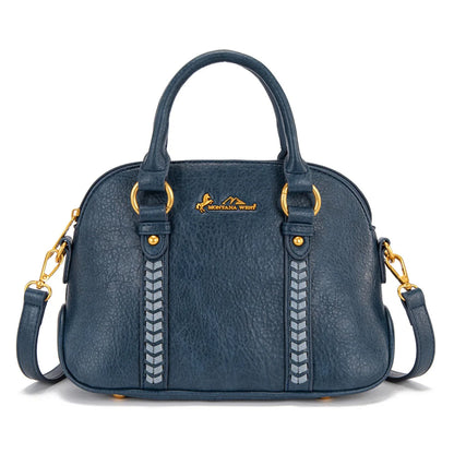 Sac-sacoche dôme Whipstitch Montana West de DJN - Jean foncé