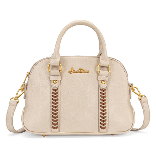 Sac à douche Montana West Whipstitch Duomo - Beige