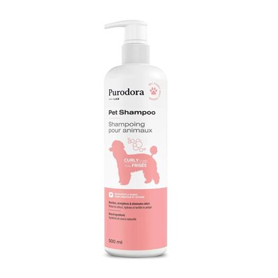 Purodora Lab Shampoing Pour Animaux A Poils Frises 500Ml
