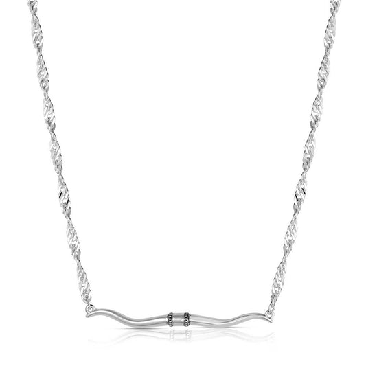Montana Silversmiths Collier de barre de longhorns à silhouette occidentale