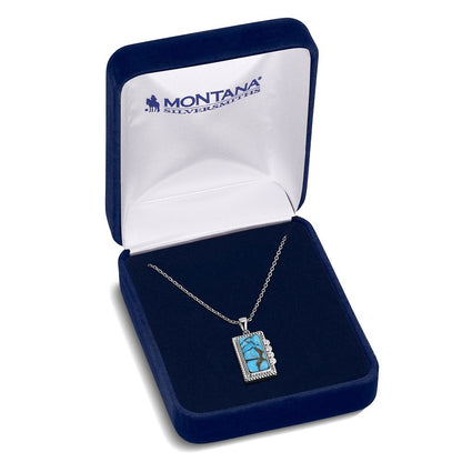 Montana Silversmiths Collier turquoise de pluie d’été