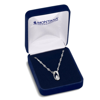 Montana Silversmiths Collier de cristal de l’horizon chuchoté