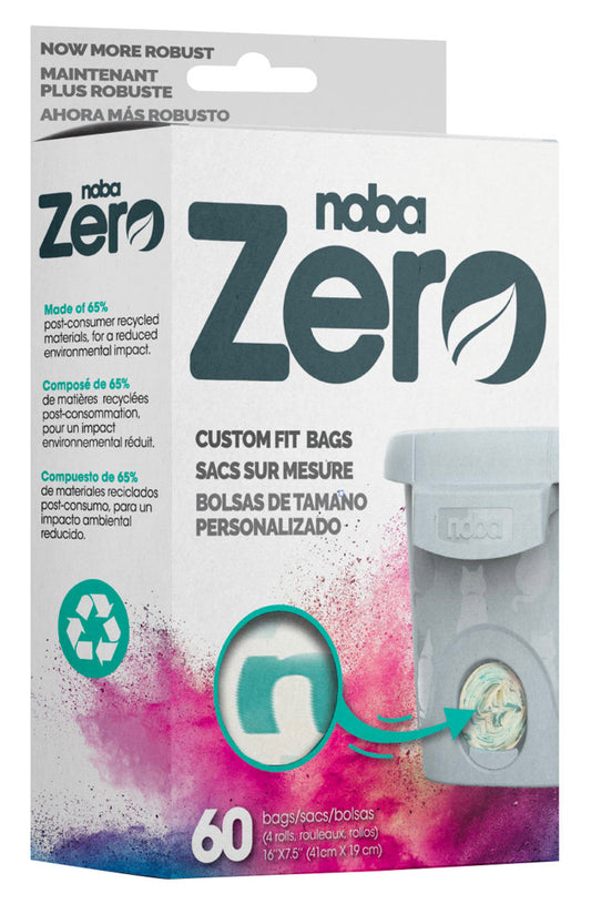 Noba Zéro sac de remplacement – 4 rouleaux de 15 sacs