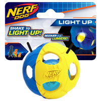 Balle à frapper Nerf Dog contenant une ampoule à DEL, petite, 6,4 cm (2,5 po)