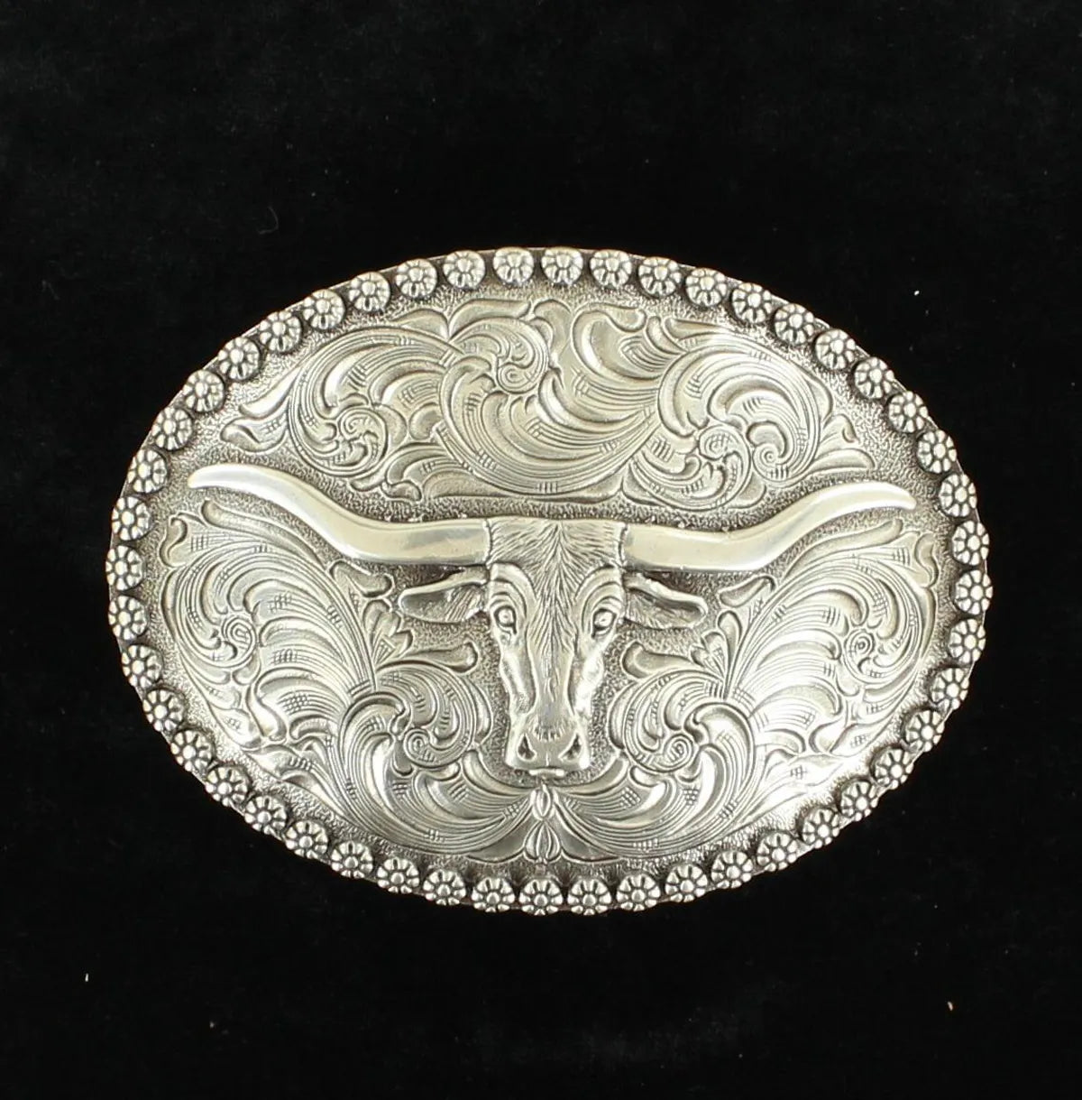 Boucle de ceinture triple croisée ovale Nocona