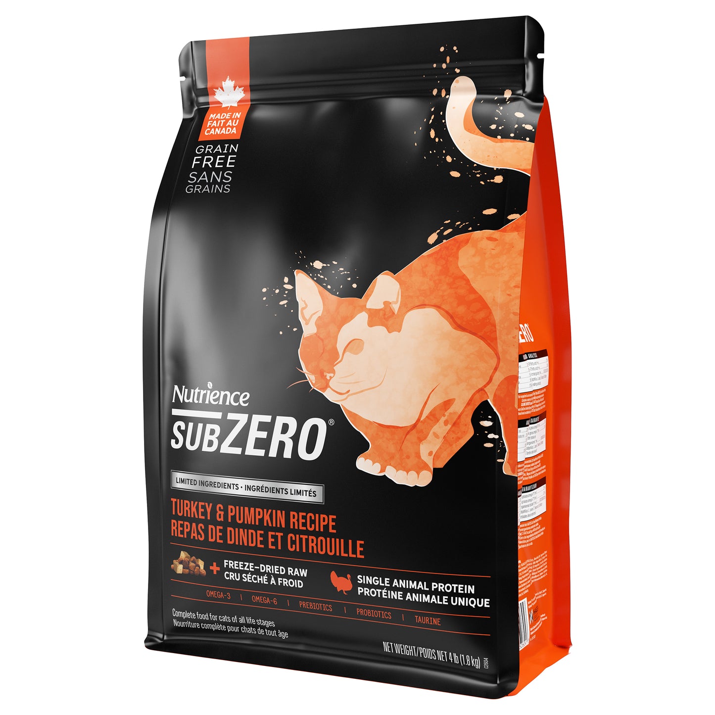 Nutrience SubZero à ingrédients limités, Repas de dinde et citrouille, 1,8 kg