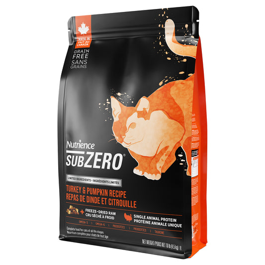 Nutrience SubZero à ingrédients limités, Repas de dinde et citrouille, 4,5 kg