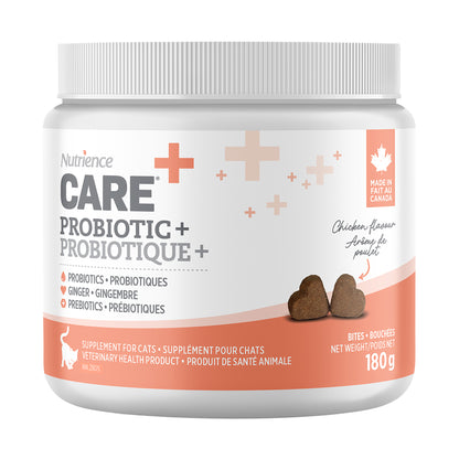 Suppléments Nutrience Care pour chats, Probiotique+, 180 g