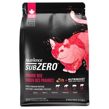 Nutrience SubZero pour chats, Gibier des Prairies, 1,8 kg