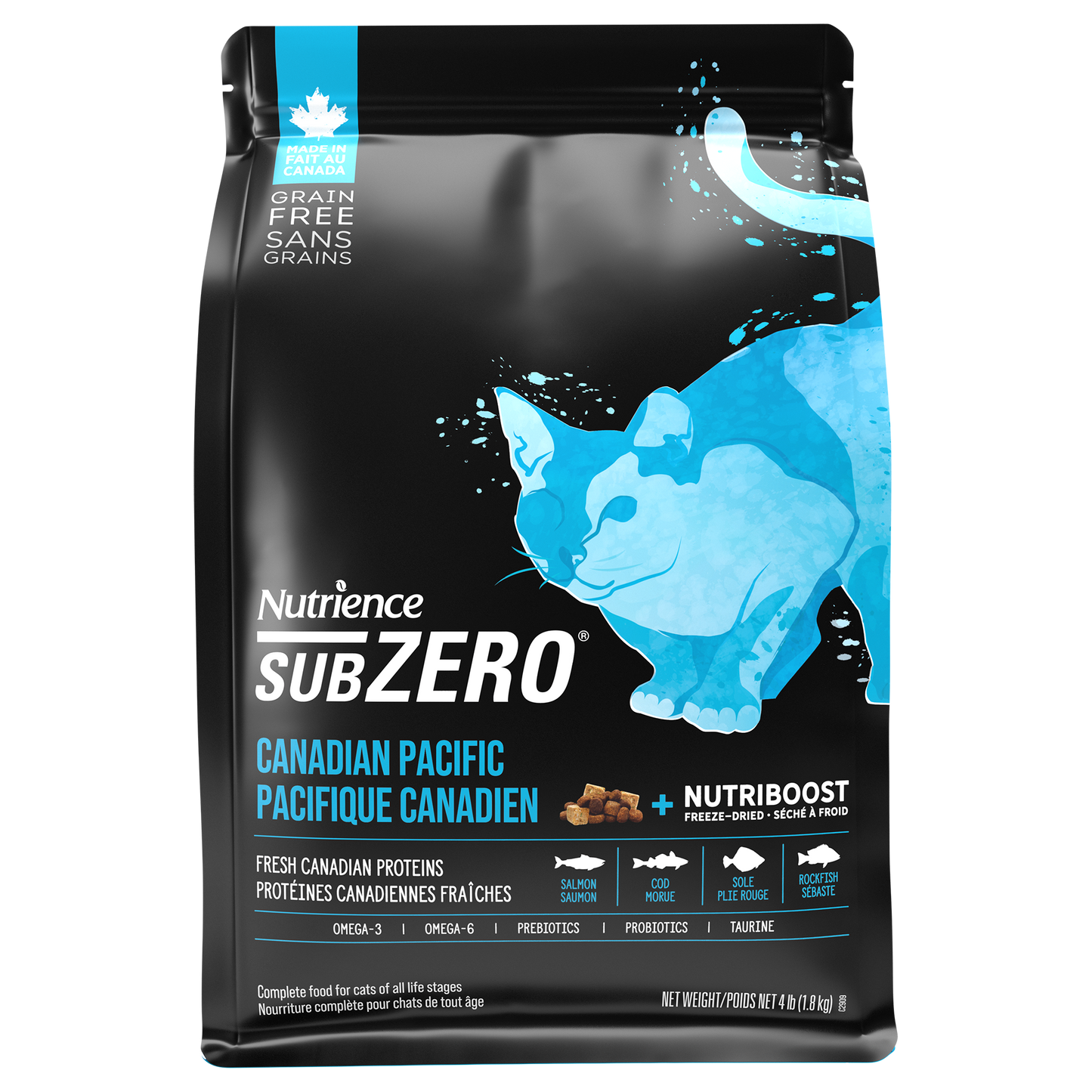 Nutrience SubZero pour chats, Pacifique canadien, 1,8 kg