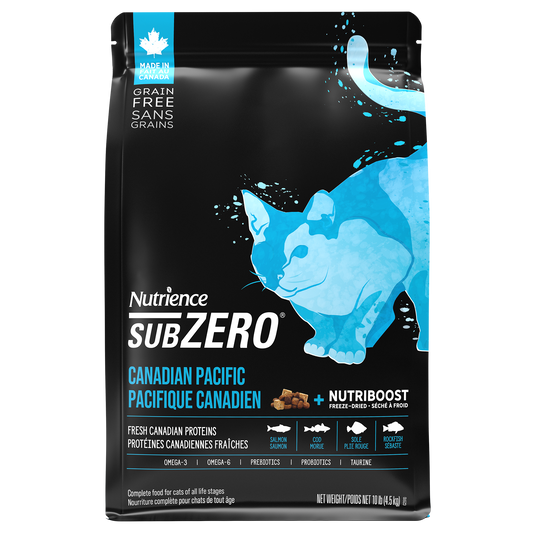 Nutrience SubZero Sans grains pour chats, Pacifique canadien, 4,5 kg (10 lb)