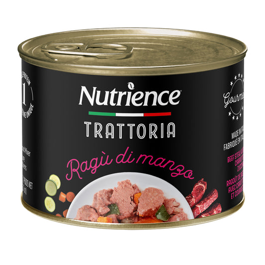 Nourriture Nutrience Trattoria pour chiens, Ragoût de bœuf, 190 g