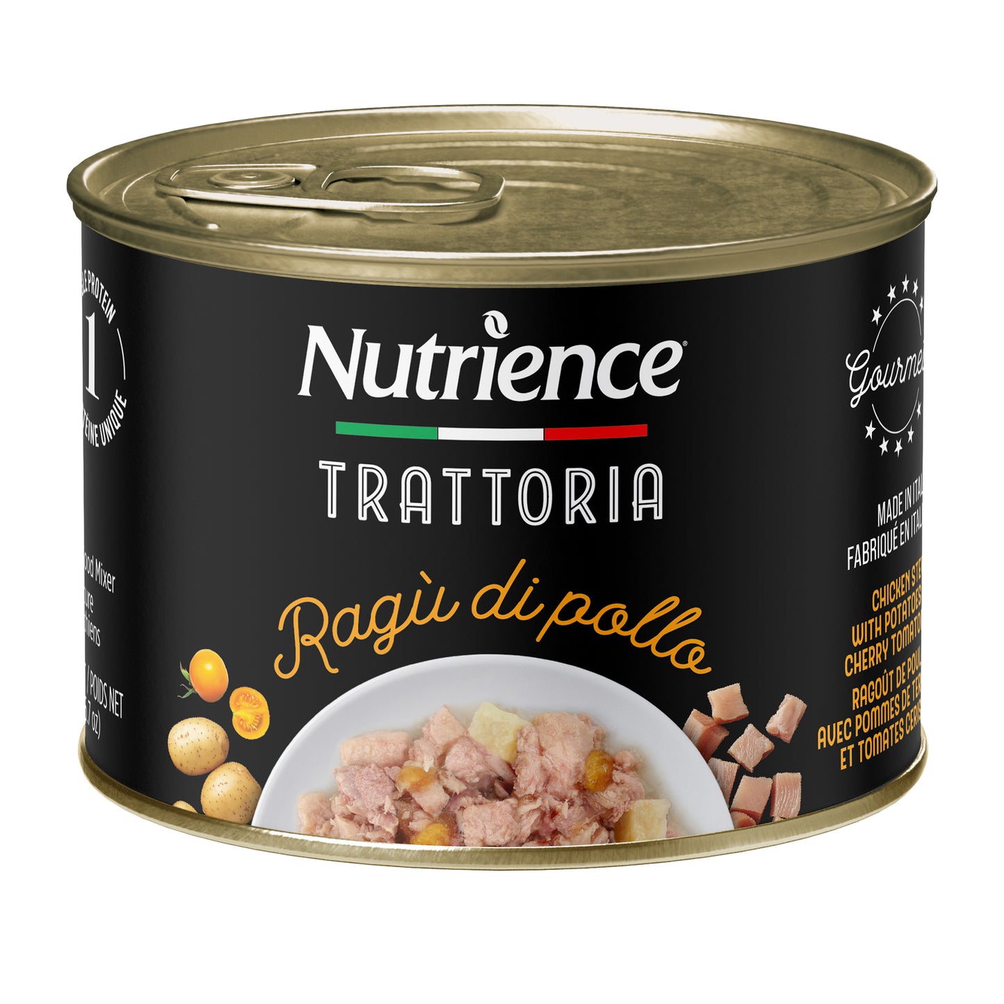 Nourriture Nutrience Trattoria pour chiens, Ragoût de poulet, 190 g