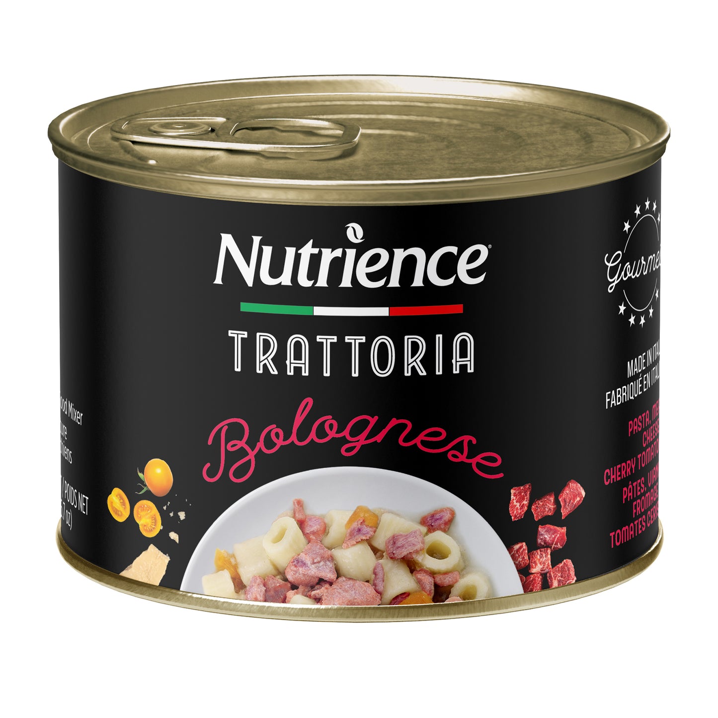 Nourriture Nutrience Trattoria pour chiens, Pâtes bolognaises, 190 g