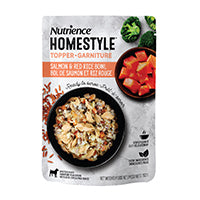 Garnitures Nutrience Style maison pour chiens, Saumon et riz rouge, 152 g