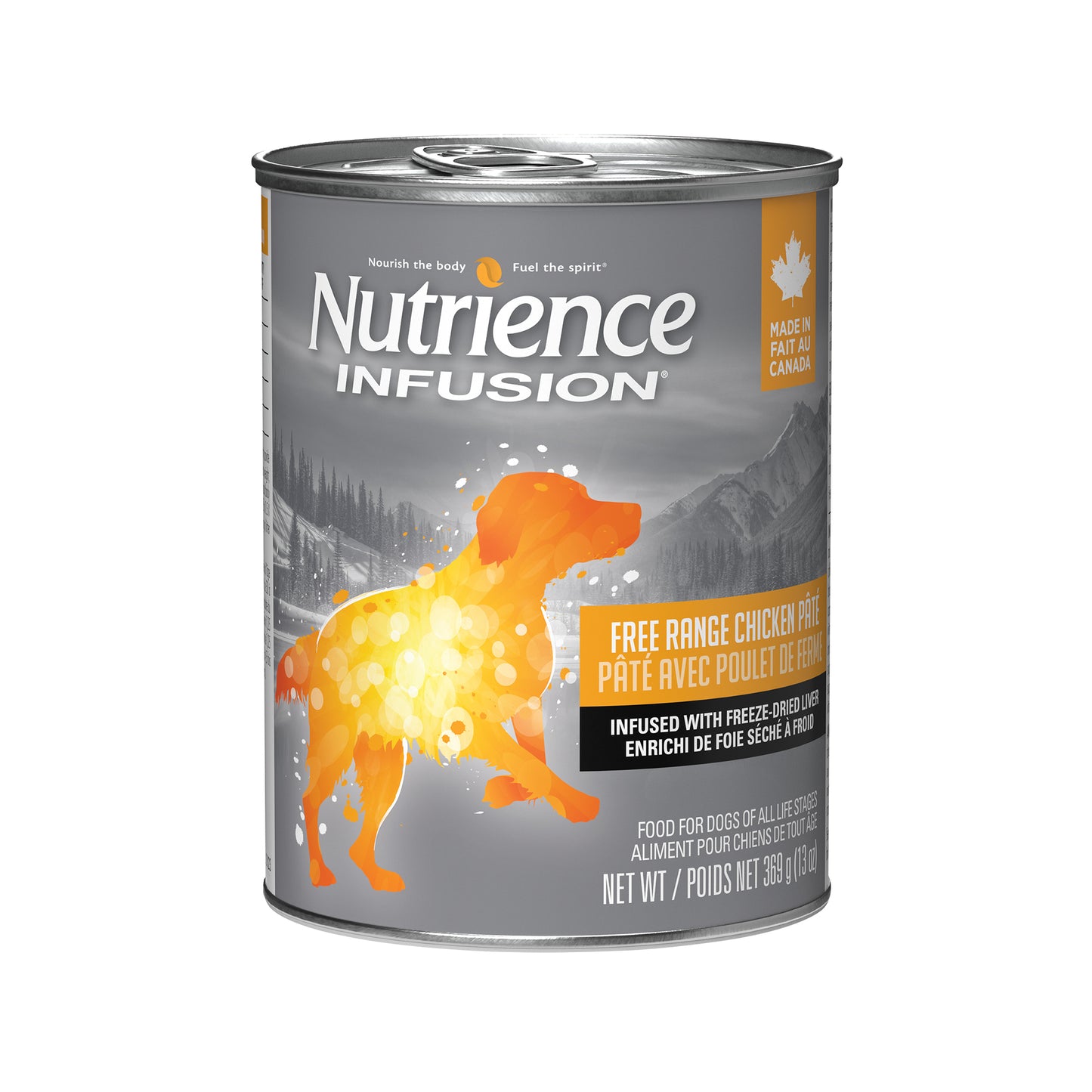 Nutrience Conserve Infusion pour chiens, Poulet de ferme, 369 g