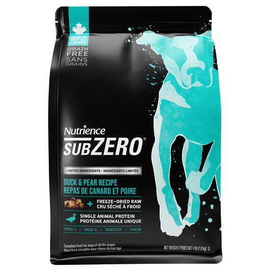 Nutrience SubZero à ingrédients limités, Repas de canard et poire, 1,8 kg