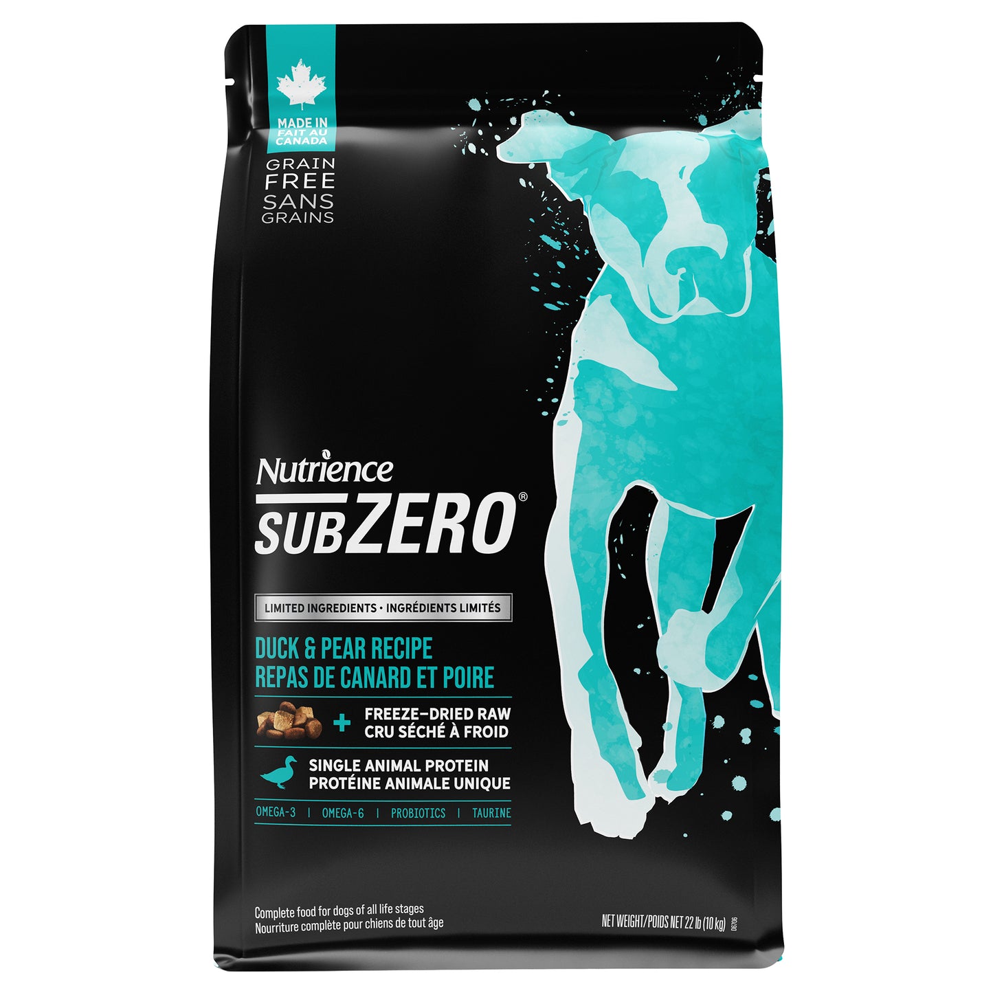 Nutrience SubZero à ingrédients limités, Repas de canard et poire, 10 kg