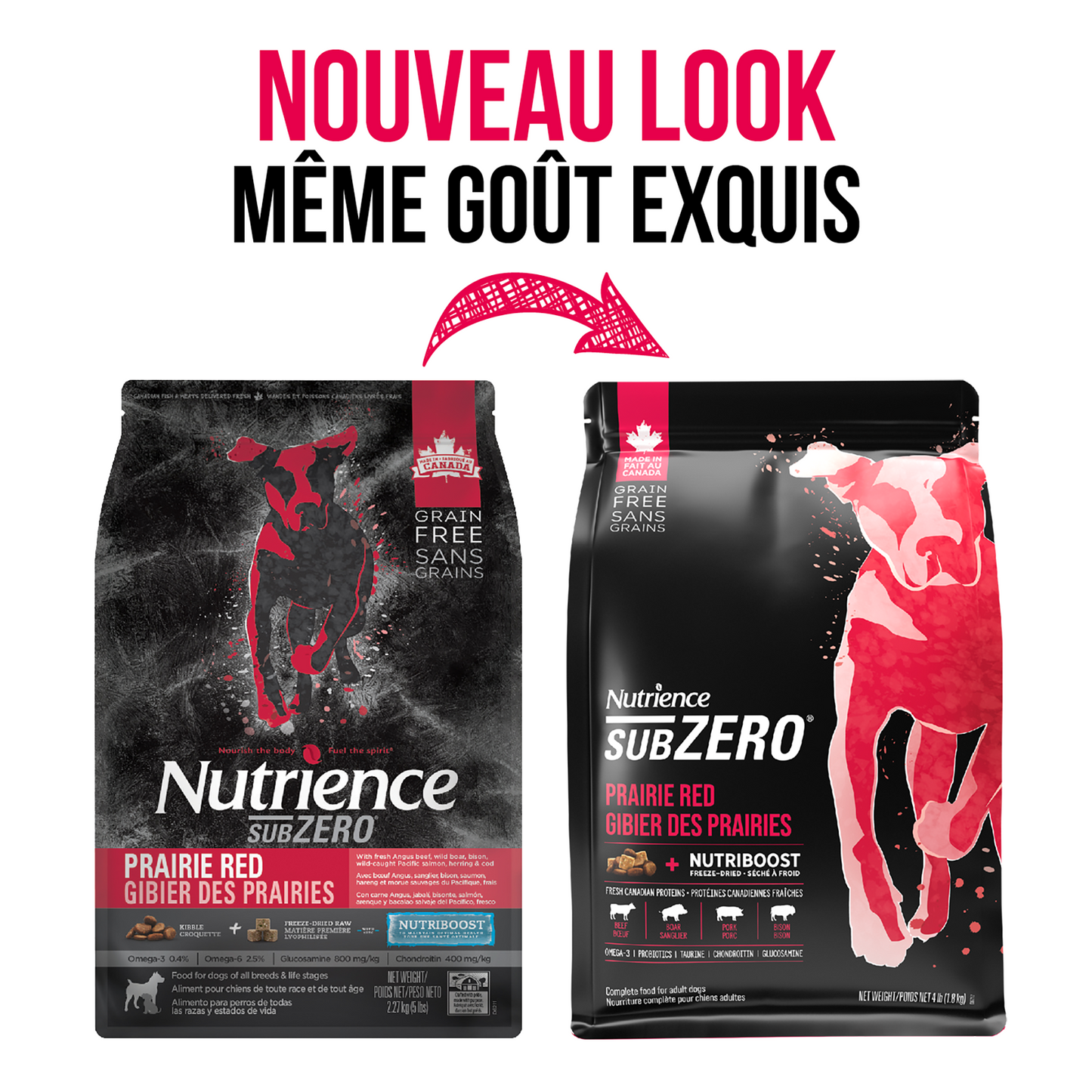 Nutrience SubZero pour chiens, Gibier des Prairies, 1,8 kg