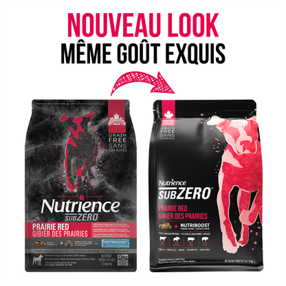 Nutrience SubZero pour chiens, Gibier des Prairies, 1,8 kg