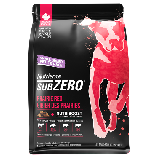 Nutrience SubZero pour chiens de petite race, Gibier des Prairies, 1,8 kg