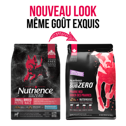 Nutrience SubZero pour chiens de petite race, Gibier des Prairies, 1,8 kg