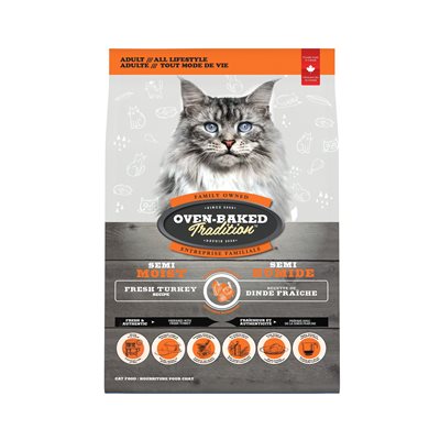 Ovenbaked Nourriture Semi-Humide Pour Chat Dinde 3Lbs