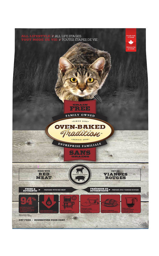 Oven-baked tradition Nourriture Sèche Sans Grains Pour Chat - Viande Rouge 10 Lbs