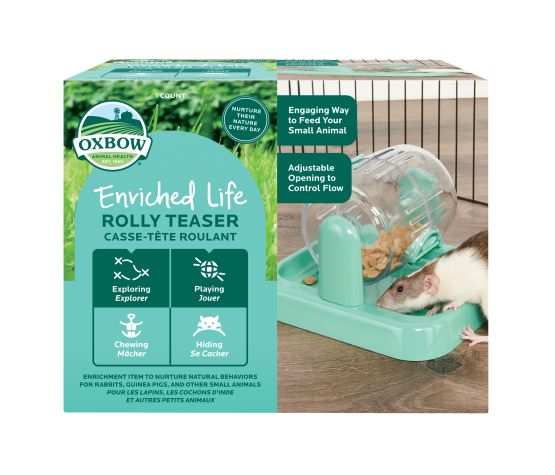 Oxbow Enriched Life - Jeu Interactif Pour Rongeur, Casse-tête Roulant Dist. De Nourriture