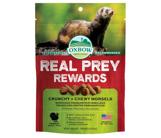 Oxbow Real Prey Rewards Gateries Croquantes Et Moelleuses Pour Furet Saveur Dinde