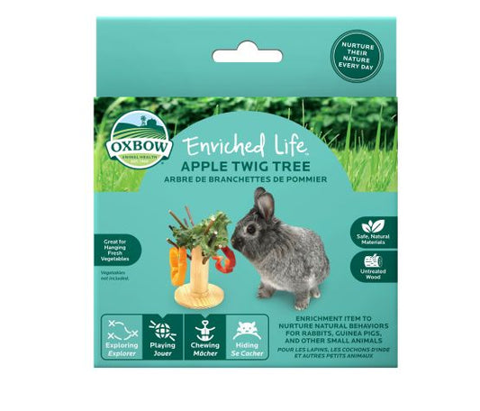 Oxbow Enriched Life - Jeu Interactif Pour Rongeur, Arbre De Branchettes De Pommier