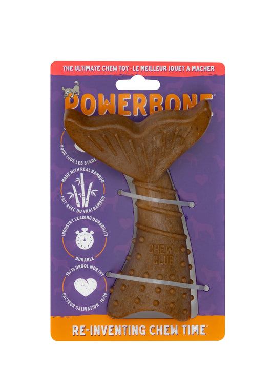 Powerbone Jouet à Mâcher Pour Chien, Nylon & Bambou - Queue De Sirène 6"