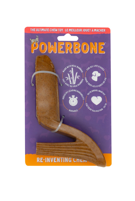 Powerbone Jouet à Mâcher Pour Chien, Nylon & Bambou - Talon Haut 6"