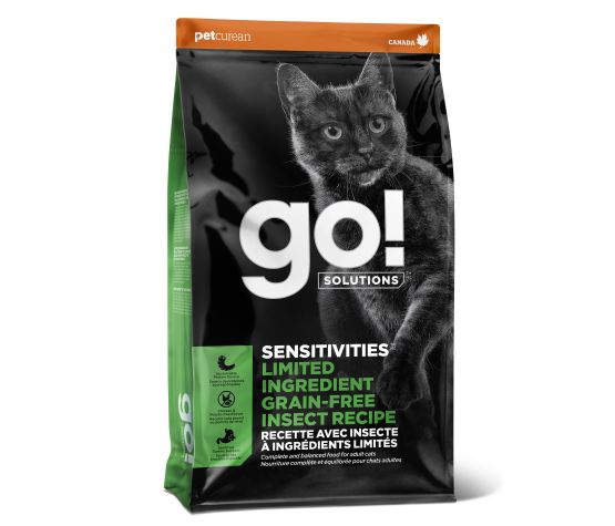 Petcurean Go! Sensitivities Lid Sans Grains Pour Chat Insecte 6 Lbs