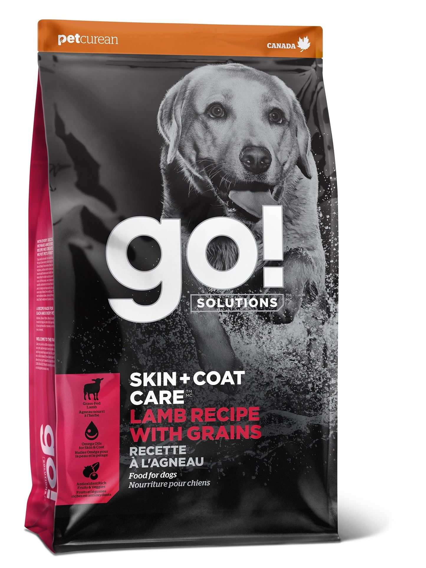 Petcurean Go! Peau + Poils Pour Chien Agneau 22 Lbs