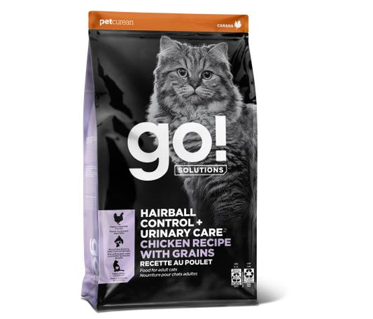 Petcurean Go! Contrôle Des Boules De Poils + Soins Urinaires Pour Chat Poulet 3 Lbs