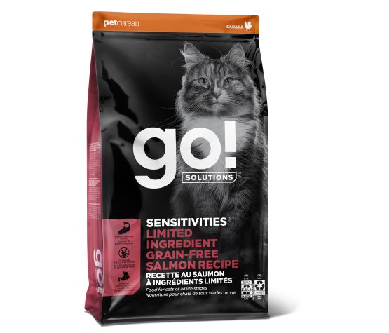 Petcurean Go! Sensitivities Lid Sans Grains Pour Chat Saumon 3 Lbs