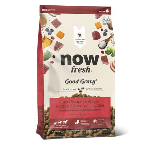 Petcurean Now Fresh Good Gravy Aux Grains Anciens Pour Chien Boeuf 3.5 Lbs