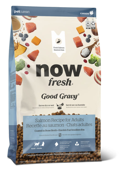 Petcurean Now Fresh Good Gravy Sans Grains Pour Chat Saumon 3 Lbs