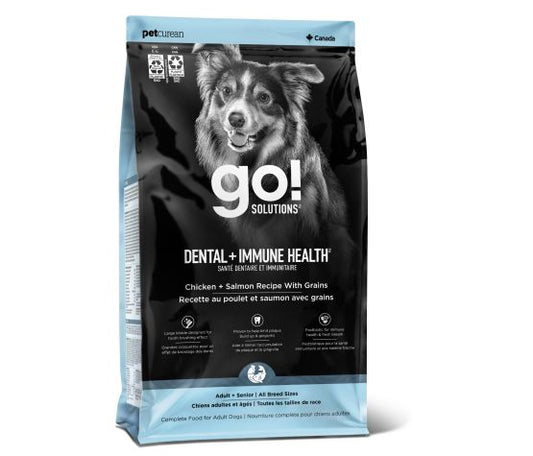 Petcurean Go! Santé Dentaire Et Immunitaire Pour Chien Poulet Et Saumon Avec Grains 18 Lbs
