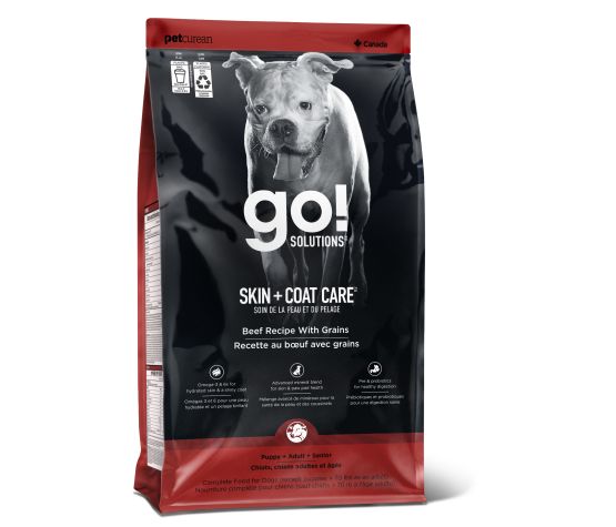 Petcurean Go! Peau + Poils Pour Chien Boeuf 3.5 Lbs