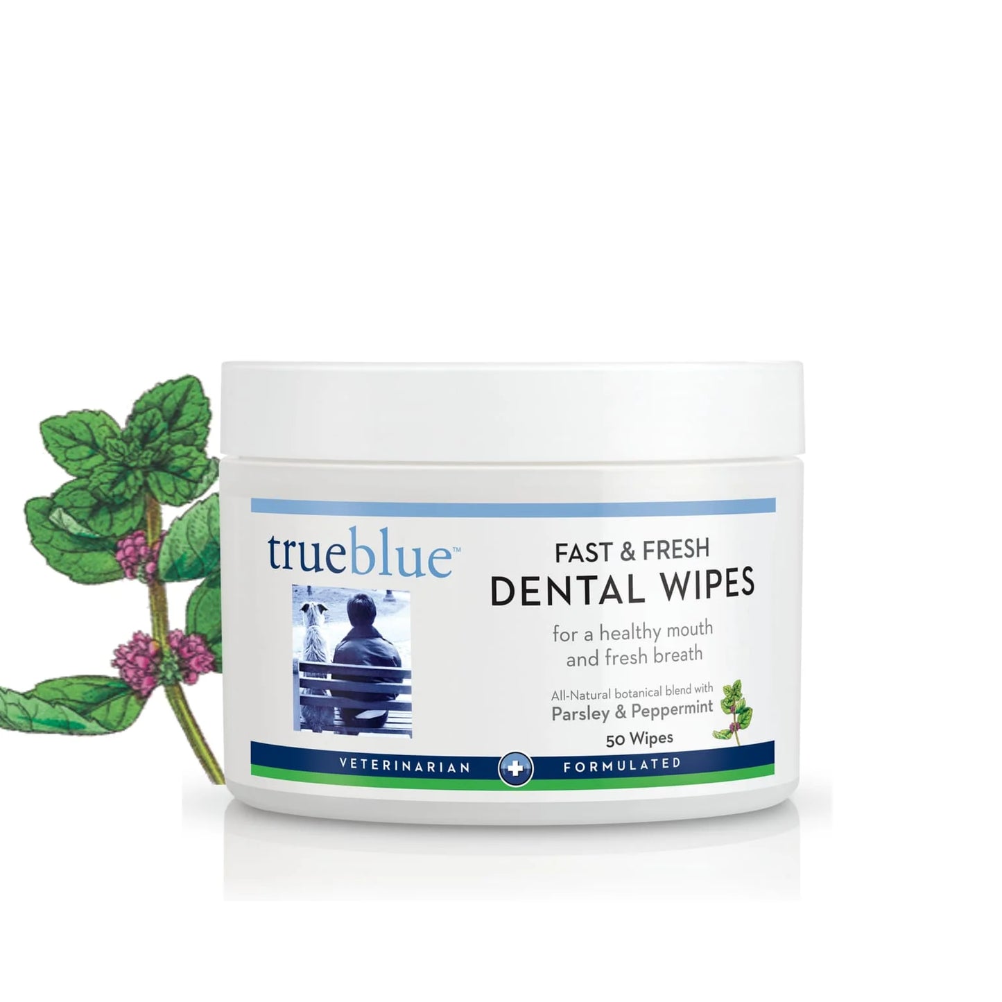 True Blue Lingettes Dentaires Naturelles pour Chiens