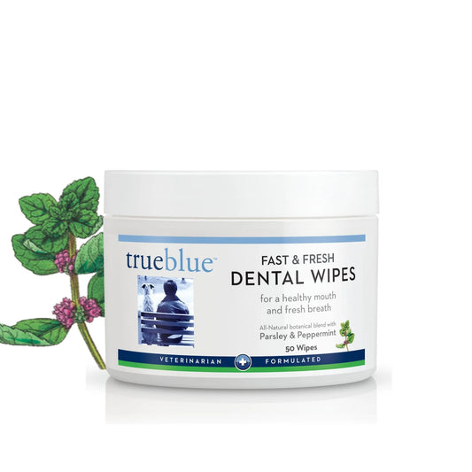 True Blue Lingettes Dentaires Naturelles pour Chiens