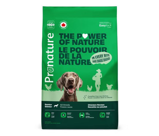 Pronature Nourriture Pour Chien, Sénior, Toutes Races - Recette Au Poulet 20 Kg