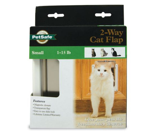 Petsafe Porte 2 Voies Pour Chat - Blanche Premium